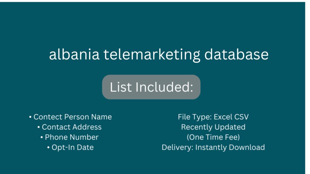 albania telemarketing database_