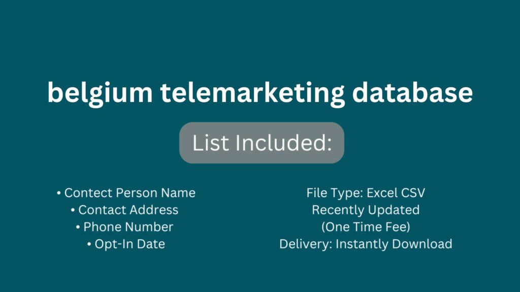 belgium telemarketing database_