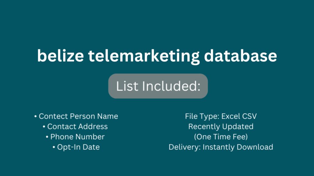 belize telemarketing database_