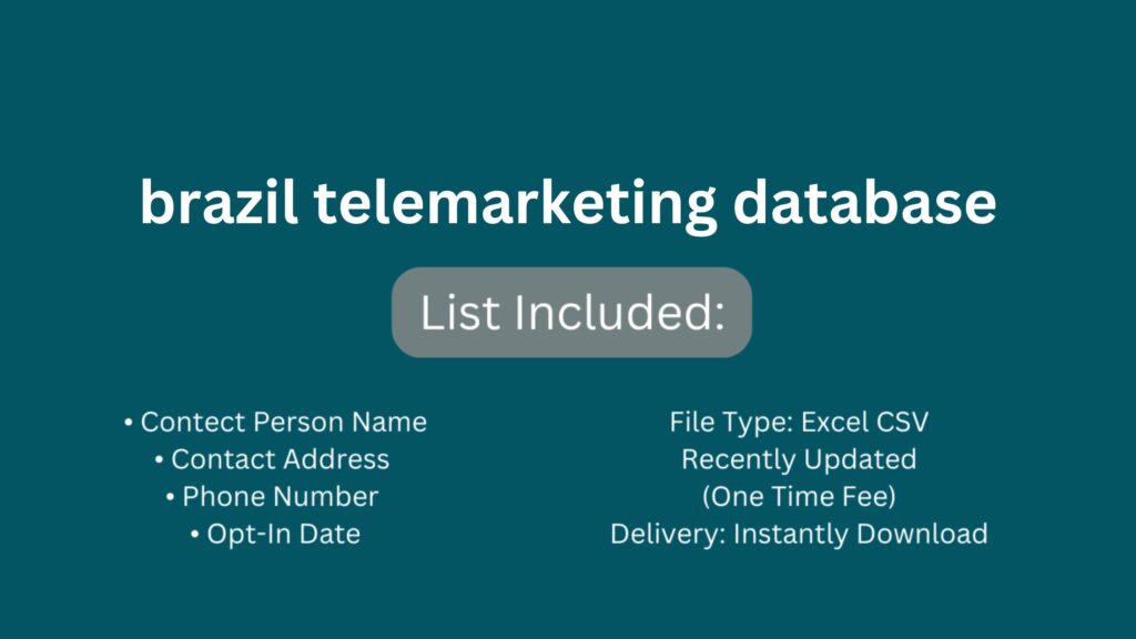 brazil telemarketing database_