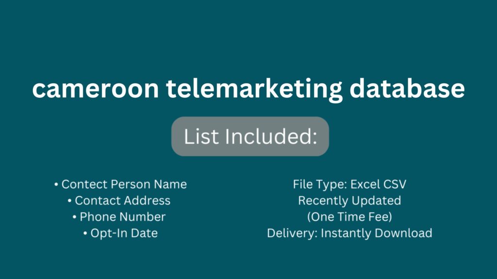 cameroon telemarketing database_