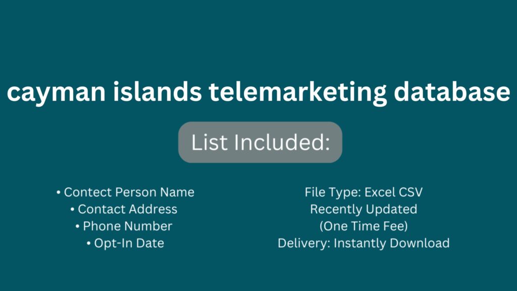 cayman islands telemarketing database_