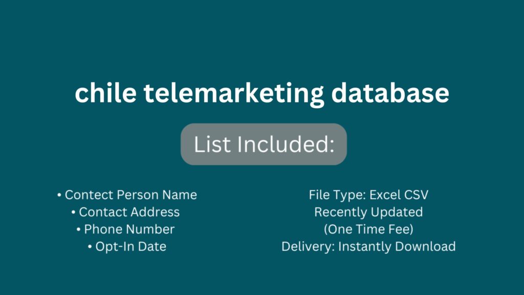 chile telemarketing database_