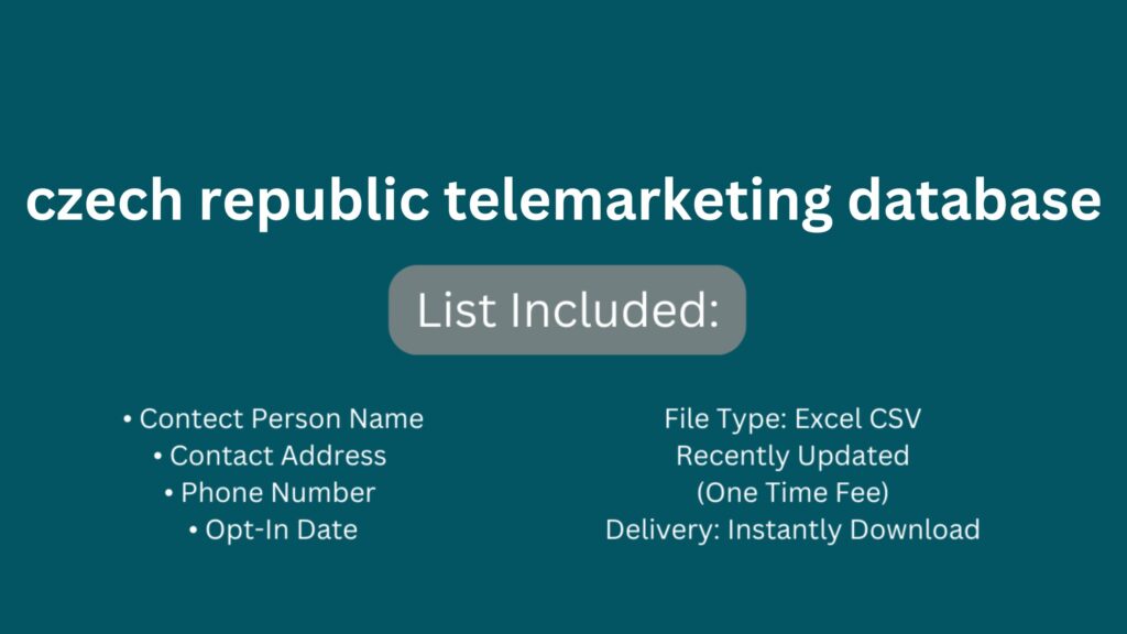 czech republic telemarketing database_