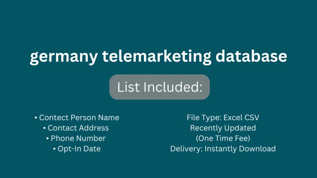 germany telemarketing database_