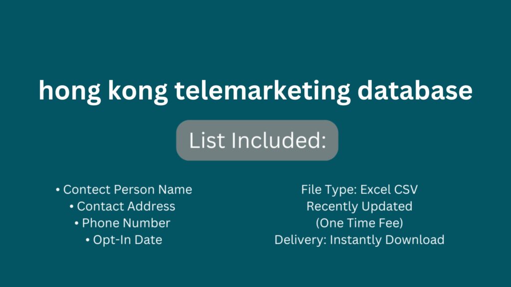 hong kong telemarketing database_