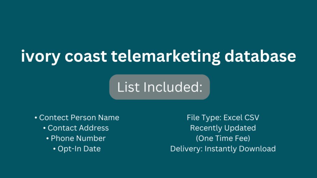 ivory coast telemarketing database_