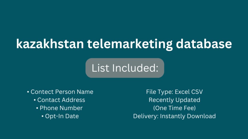 kazakhstan telemarketing database_