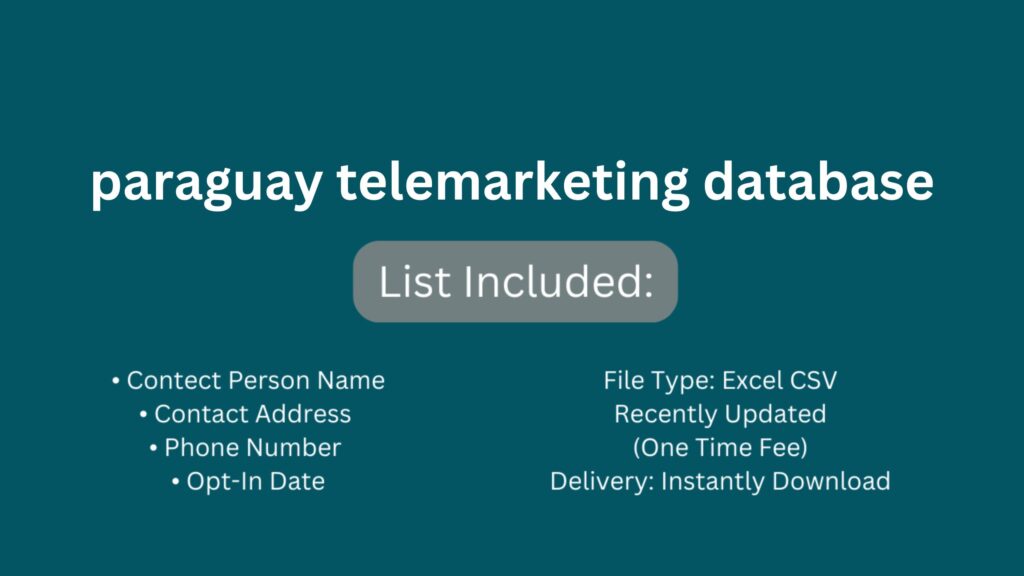 paraguay telemarketing database_