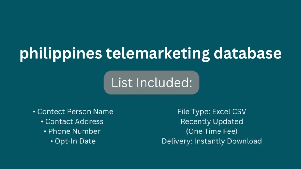 philippines telemarketing database_