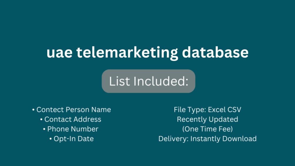 uae telemarketing database